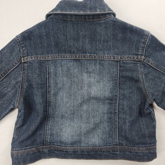 DKNY Girls Dark Blue Jean Jacket Size 6X - Picture 3 of 6